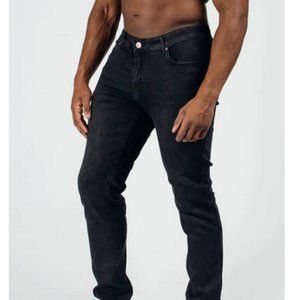 Barbell Apparel Athletic Fit Jeans - Black Slim Fit - Men's 34x34